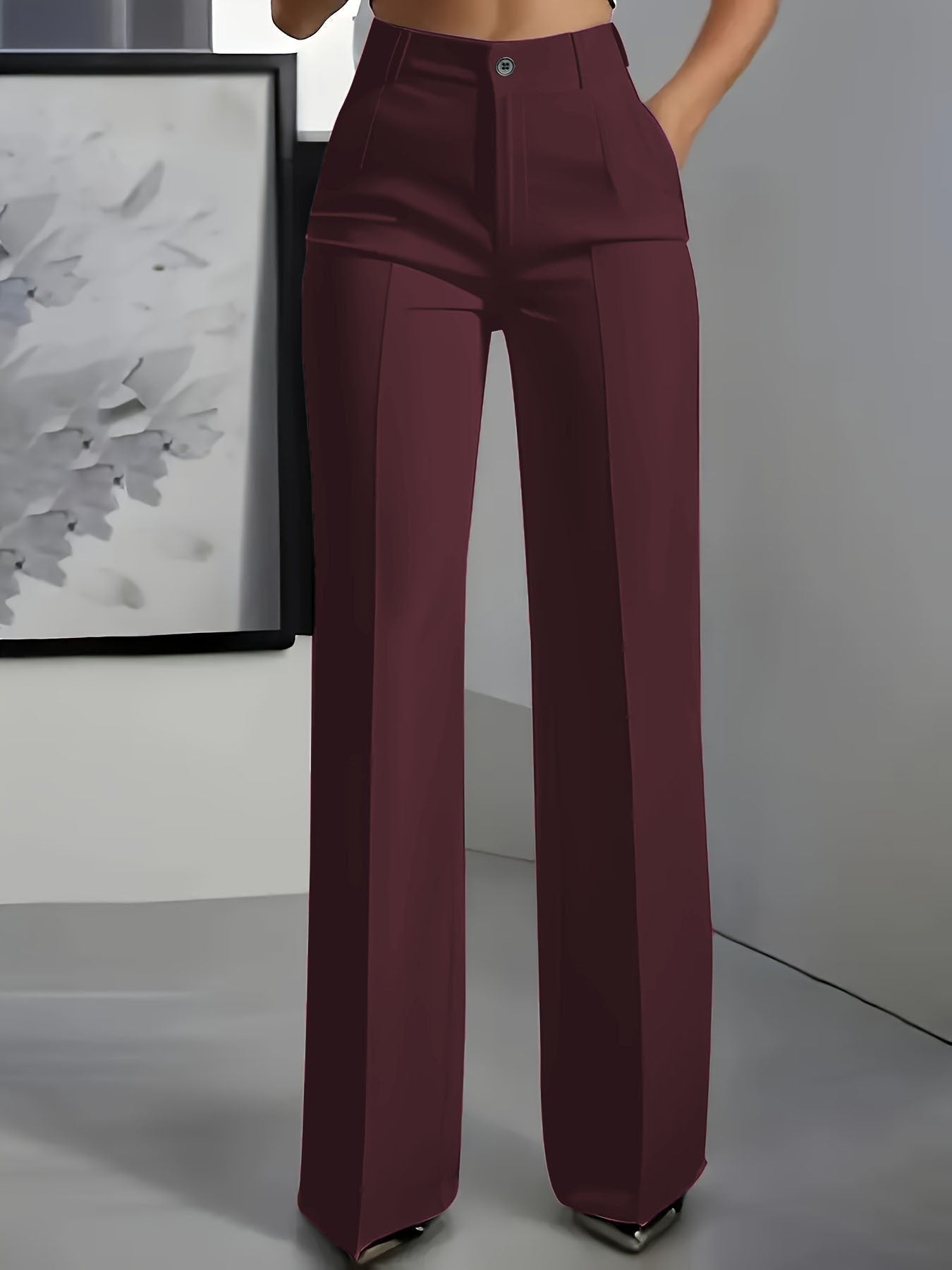 Aziliz | Pantalon Large Plissé Taille Haute