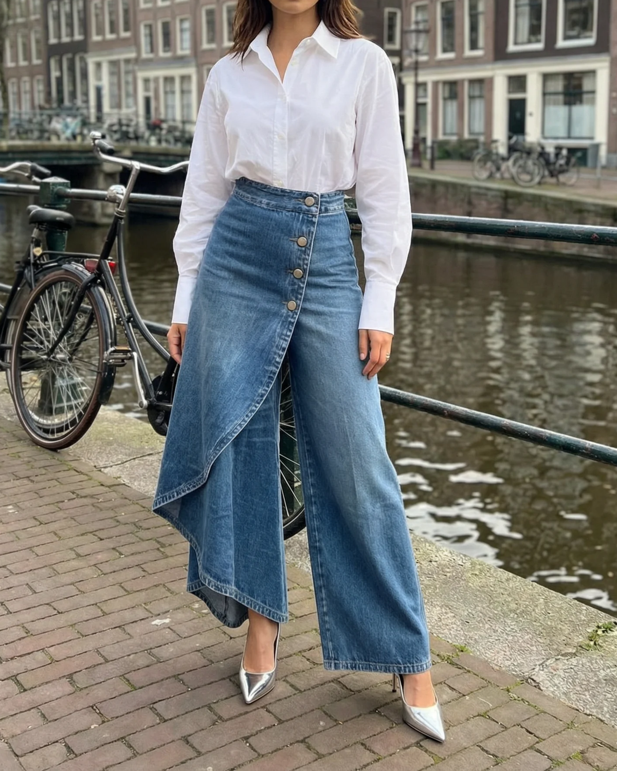 Loryne | Jean Portefeuille Coupe Slim