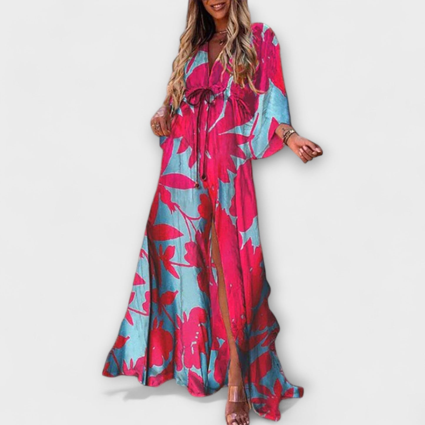 Osanne | Robe Longue Imprimée Multicolore