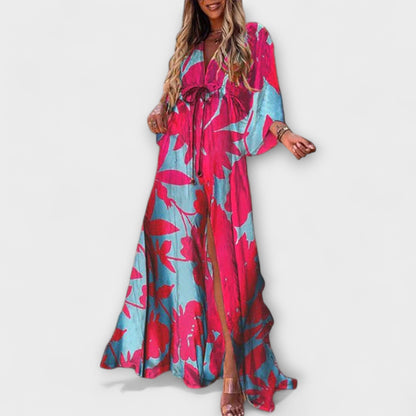 Osanne | Robe Longue Imprimée Multicolore