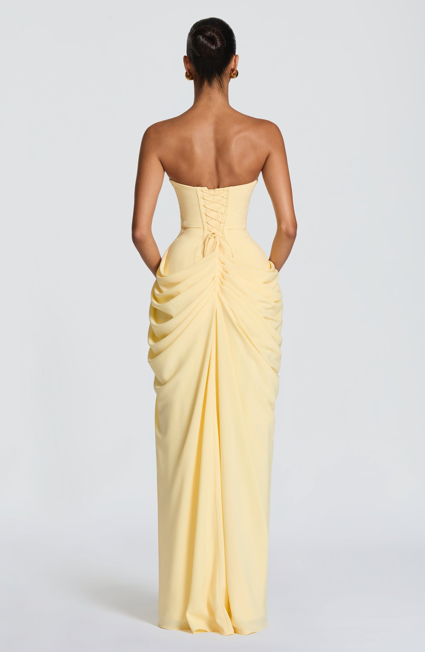 Jehanne | Robe Longue Bustier Corset Fendue