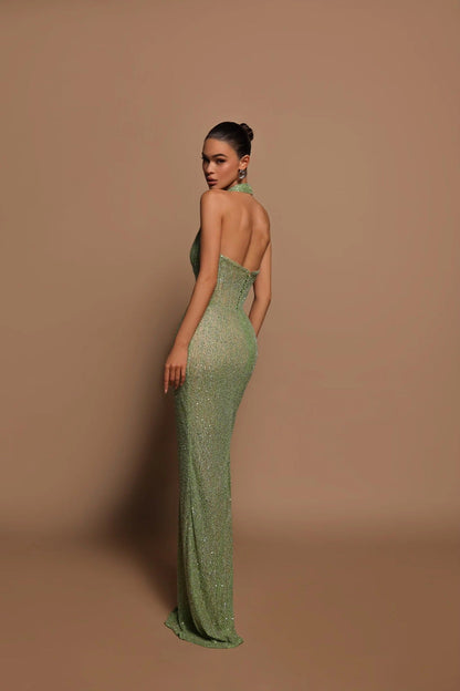 Marsile | Robe Longue Vert Émeraude