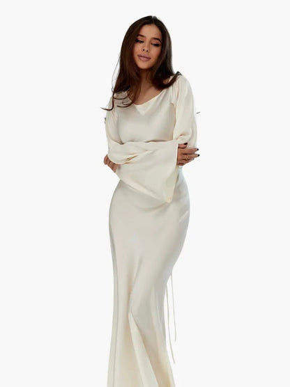 Sévoline | Robe Longue Manches Longues Épurée