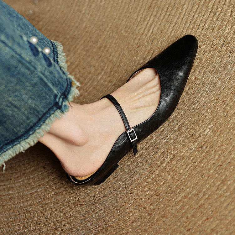 Elora | Ballerines Pointues à Bride Fine