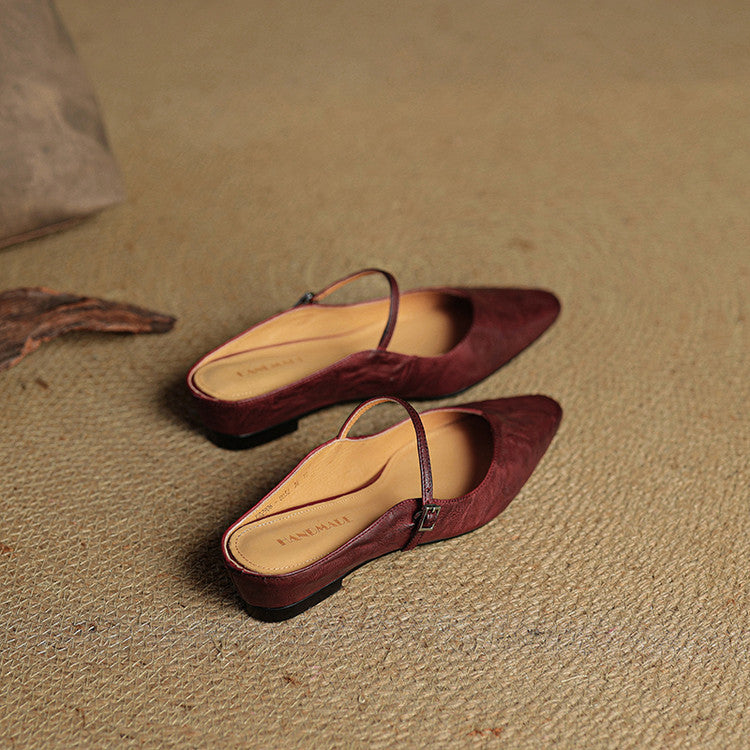 Elora | Ballerines Pointues à Bride Fine