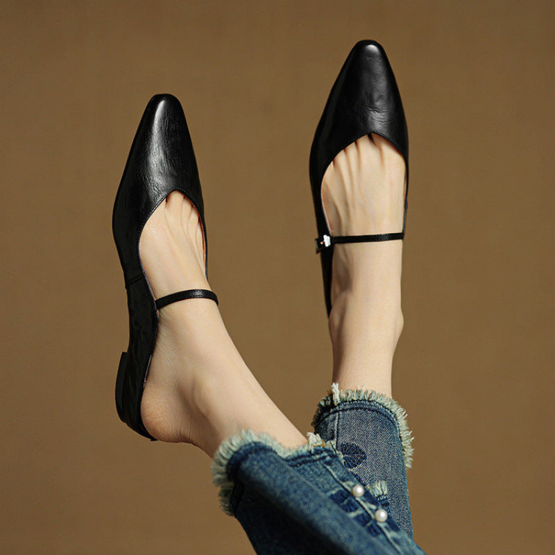 Elora | Ballerines Pointues à Bride Fine