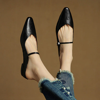 Elora | Ballerines Pointues à Bride Fine