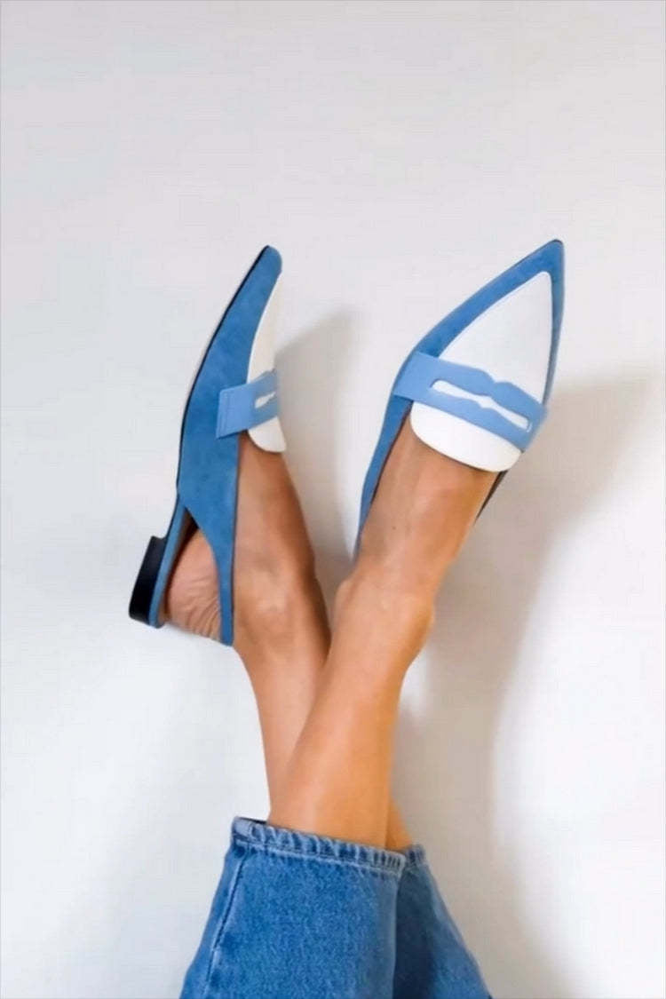 Klervi | Mocassins Dos Ouvert Bout Pointu