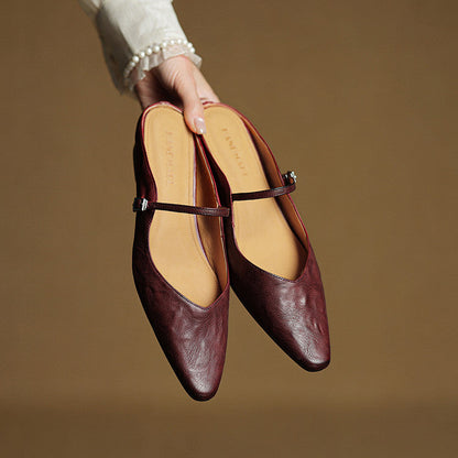 Elora | Ballerines Pointues à Bride Fine