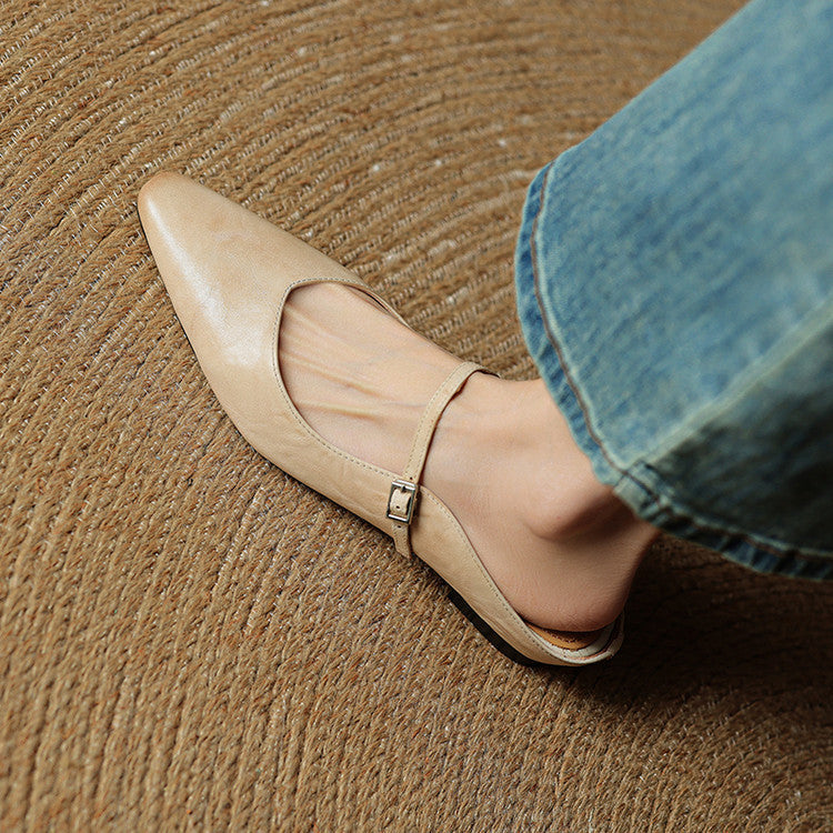 Elora | Ballerines Pointues à Bride Fine