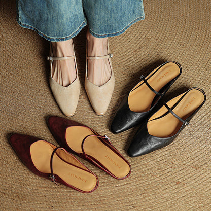 Elora | Ballerines Pointues à Bride Fine