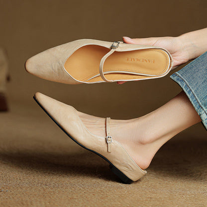 Elora chaussures plates élégantes bout pointu