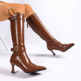 Prisca | Bottes Hautes Genou Élégantes