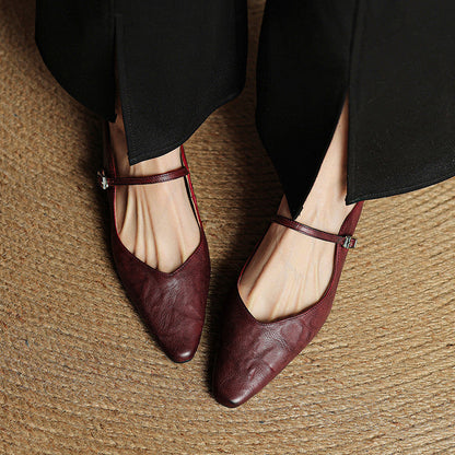Elora | Ballerines Pointues à Bride Fine