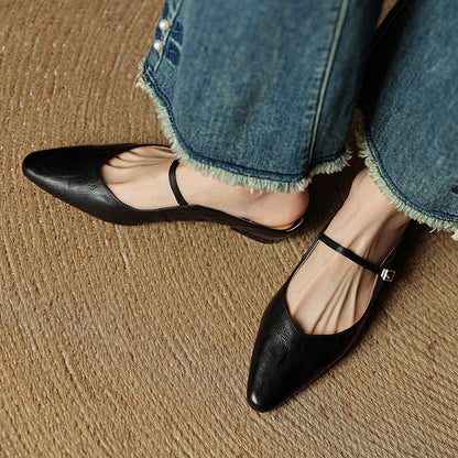 Elora | Ballerines Pointues à Bride Fine
