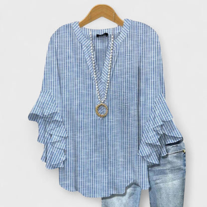 Noémie | Blouse Légère Imprimée Manches Longues pour Été