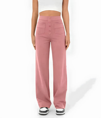 Victoria | Pantalon Extensible Décontracté Taille Haute