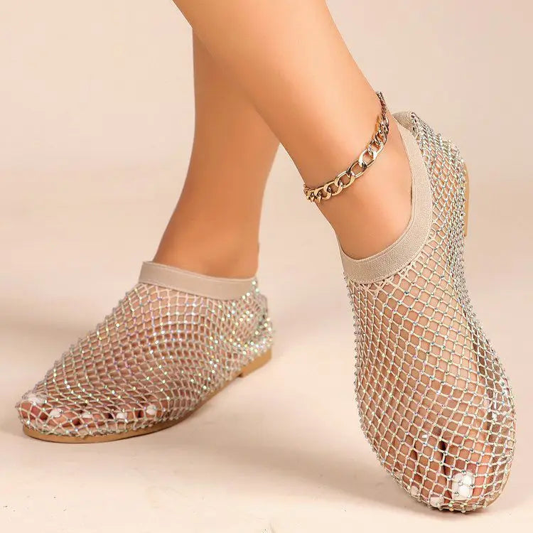 Solène | Ballerines Strass à Bride