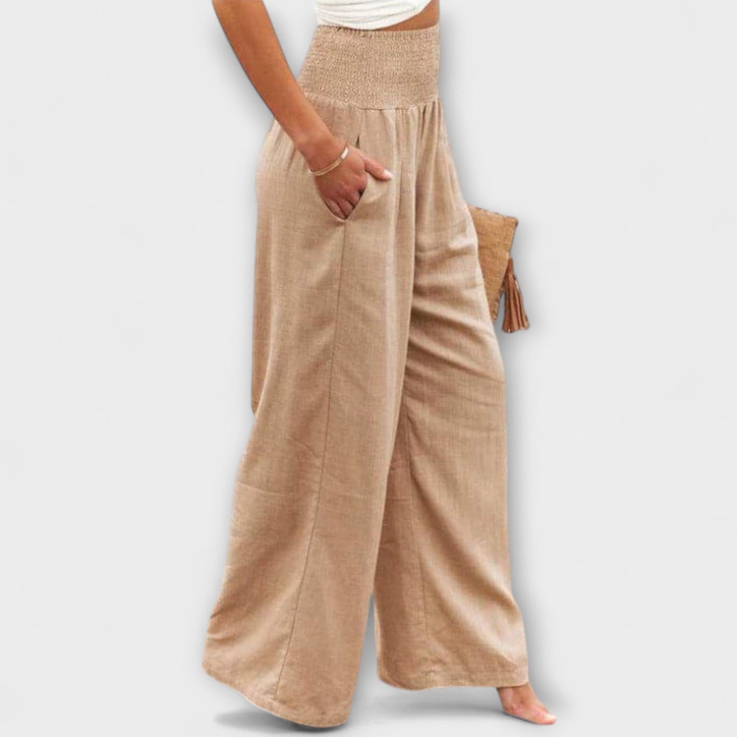 Théa | Pantalon Ample Décontracté Taille Souple