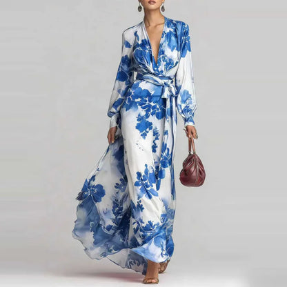 Céleste | Robe Maxi Florale en Chiffon