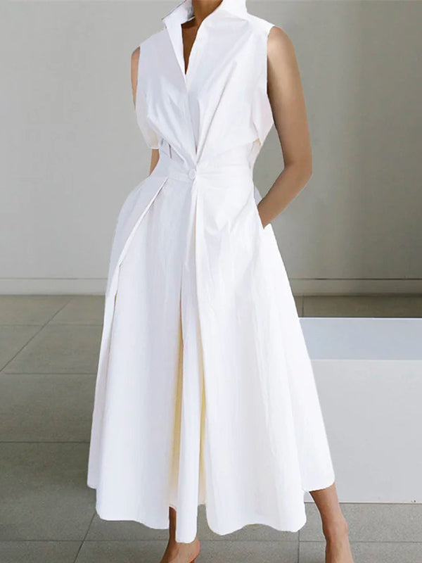 Clémence | Robe chemise femme élégante en coton