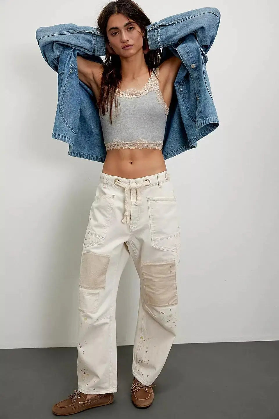 Sloane | Jean Patchwork Coupe Droite