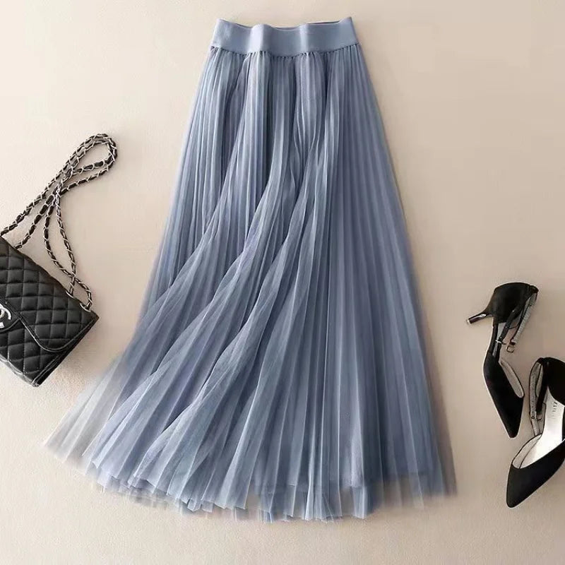 Morgan | Jupe Plissée Fluide Taille Haute