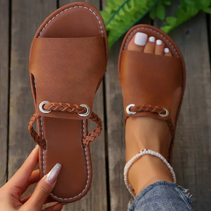 Brielle | Sandales Tressées à Brides Réglables