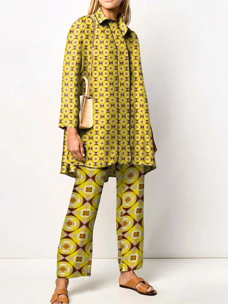 Véronique | Ensemble Blouse et Pantalon Vintage
