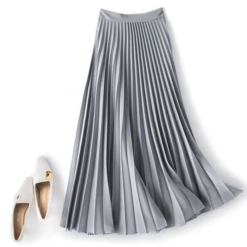Simona | Jupe Plissée A-Line Taille Haute