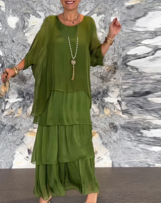 Élodie | Robe Longue Fluide pour Cérémonies