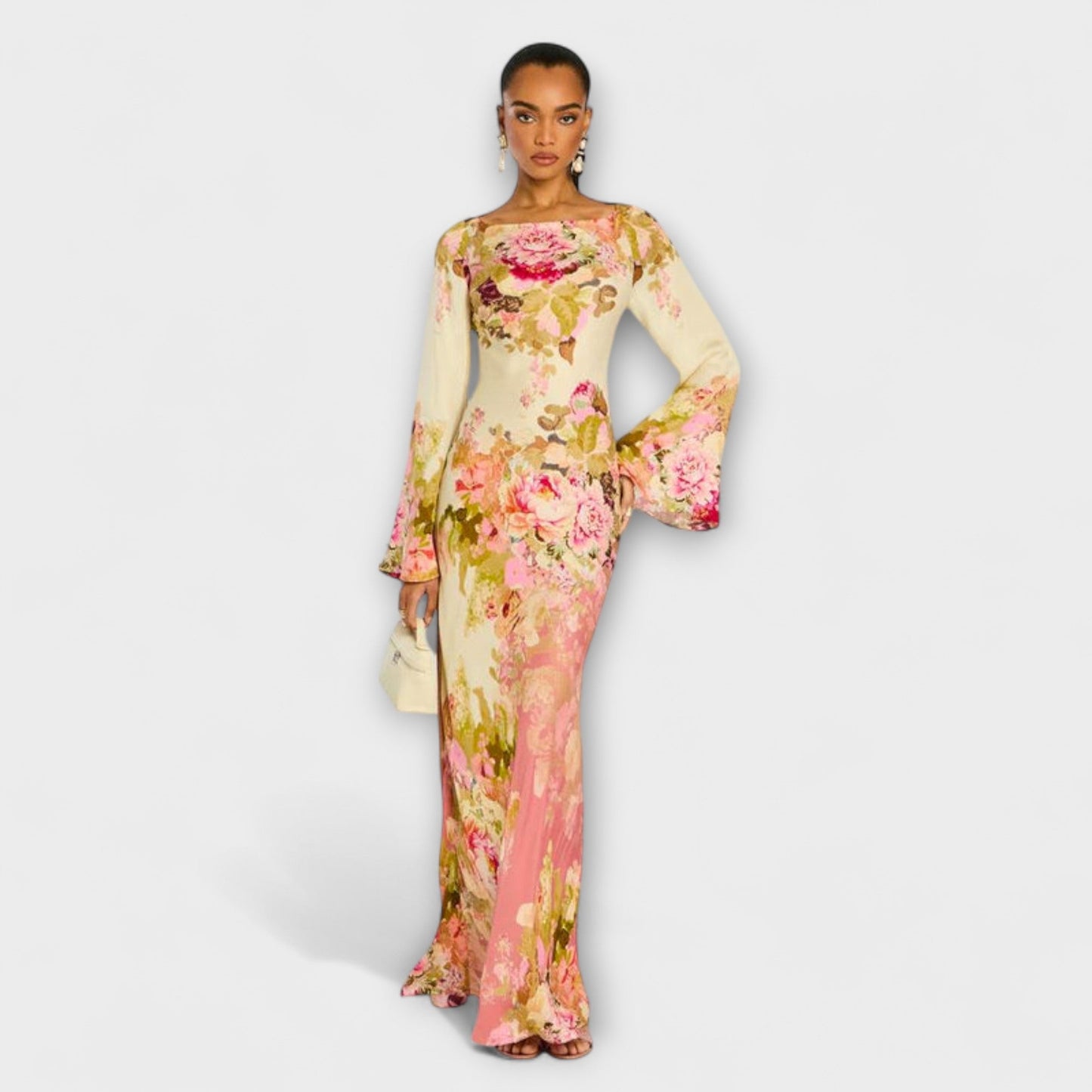 Léonore | Robe Longue Bohème Romantique pour Cérémonies