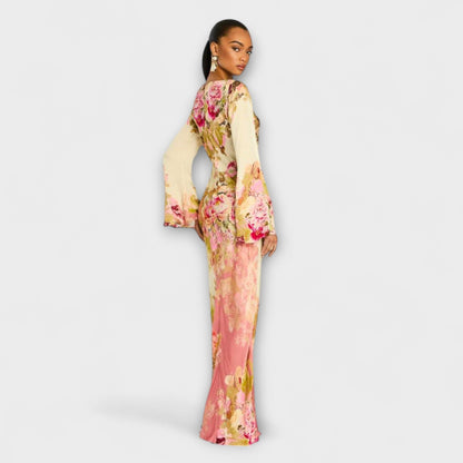 Léonore | Robe Longue Bohème Romantique pour Cérémonies