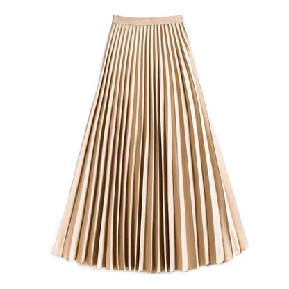 Simona | Jupe Plissée A-Line Taille Haute