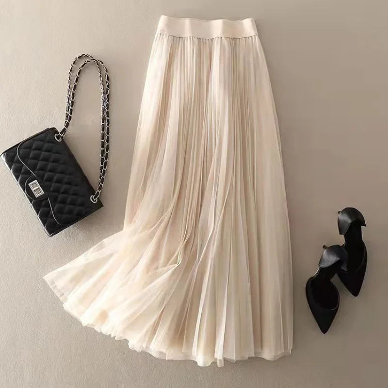Morgan | Jupe Plissée Fluide Taille Haute