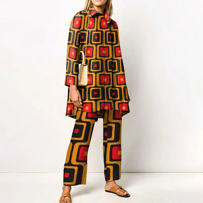 Véronique | Ensemble Blouse et Pantalon Vintage