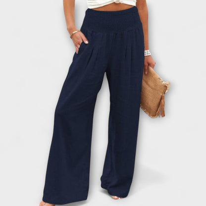 Théa | Pantalon Ample Décontracté Taille Souple