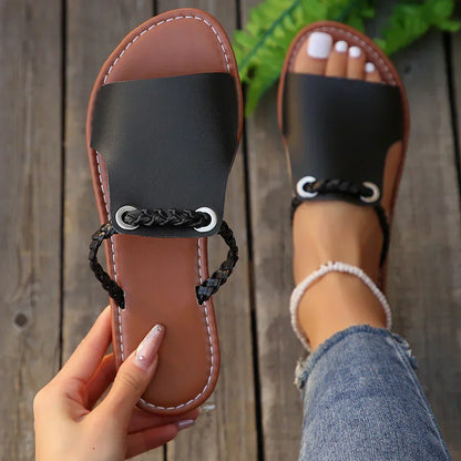 Brielle | Sandales Tressées à Brides Réglables