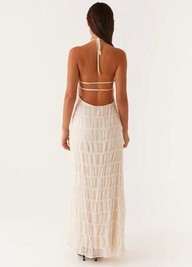 Juliette | Robe Longue Halter Dos Nu
