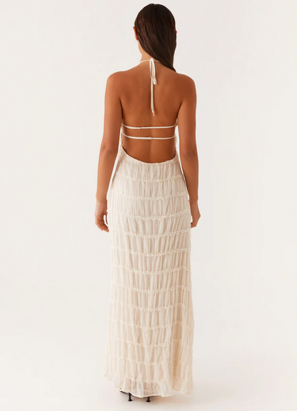 Juliette | Robe Longue Halter Dos Nu