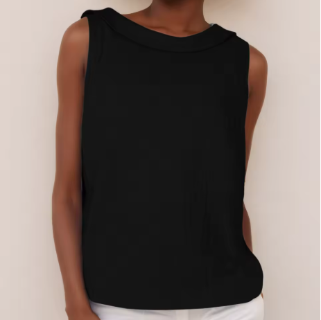 Ines | Top Sans Manches Col Montant