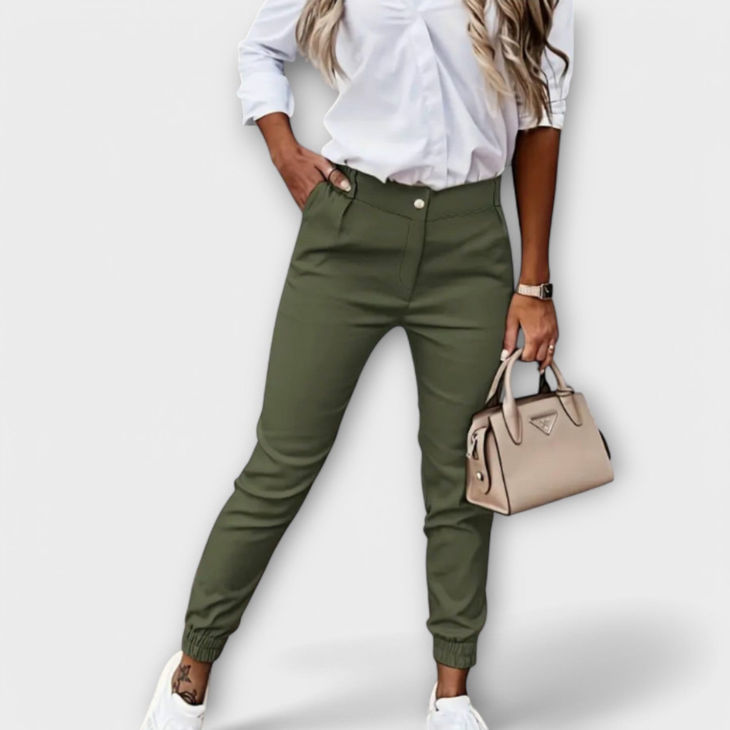 Mélanie | Pantalon Élastique Confort pour Quotidien
