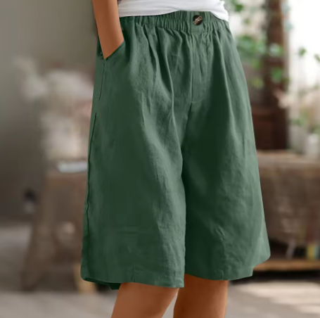 Renée | Short Décontracté Taille Élastique