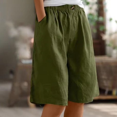 Renée | Short Décontracté Taille Élastique