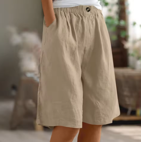 Renée | Short Décontracté Taille Élastique