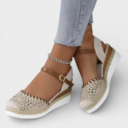 Aurélia | Espadrilles Compensées Perforées