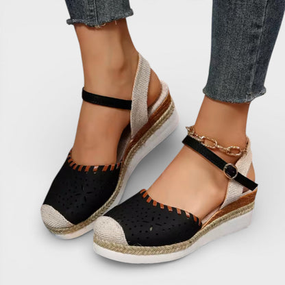 Aurélia | Espadrilles Compensées Perforées