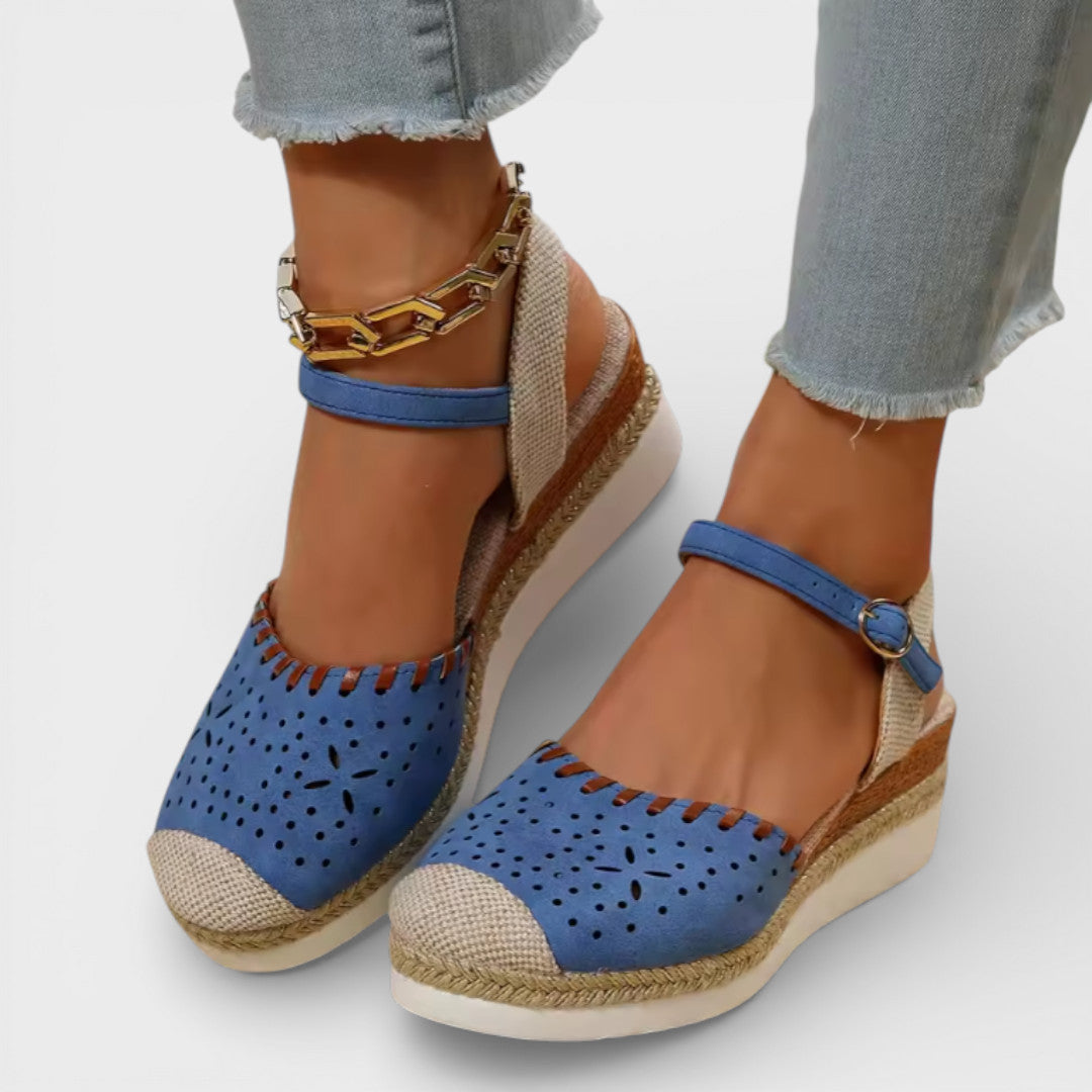 Aurélia | Espadrilles Compensées Perforées