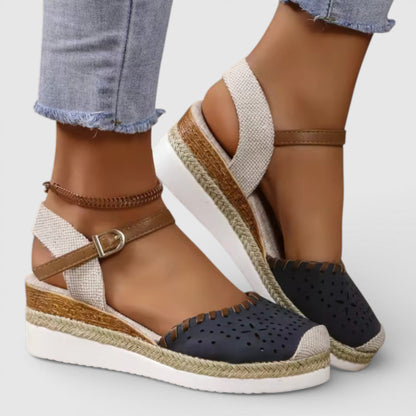 Aurélia | Espadrilles Compensées Perforées
