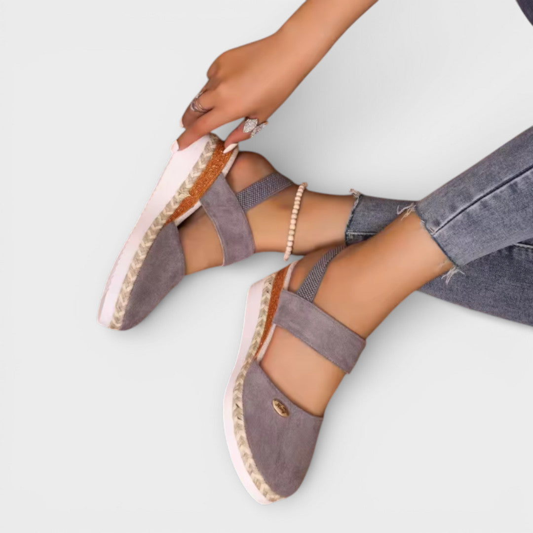 Sienna | Sandales Compensées Bout Fermé